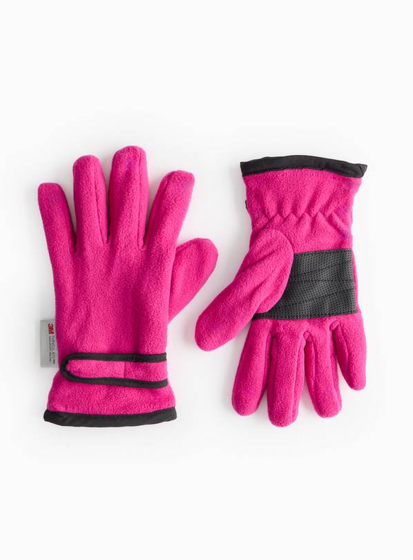  3M™ Thinsulate™ Berry Pink Fleece Gloves  1-2 years